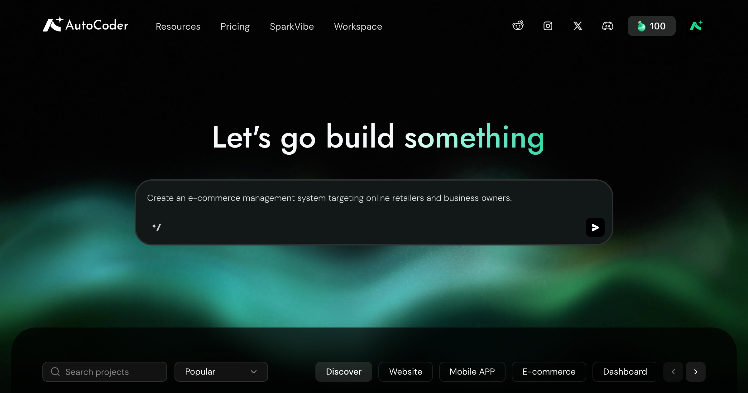 AutoCoder: AI App Builder for Websites & Web Apps screenshot
