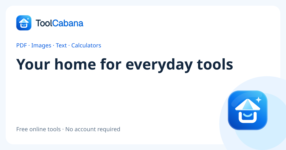 ToolCabana screenshot